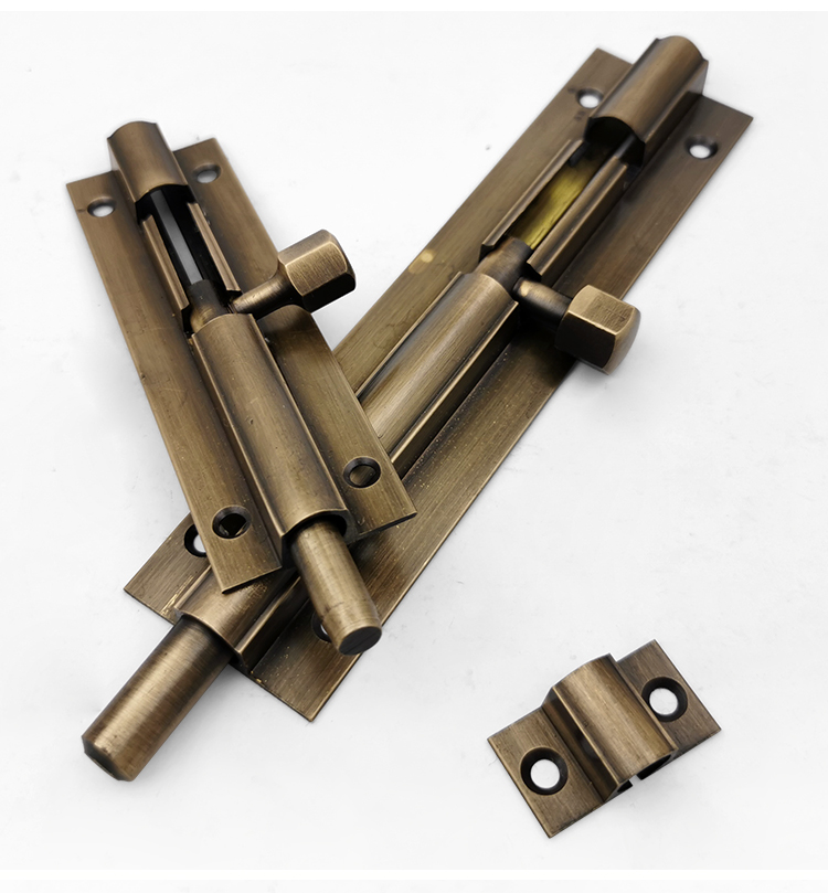 仿古老式铜插销门栓插销复古插销式门锁古铜色木窗户插销木门插销8寸