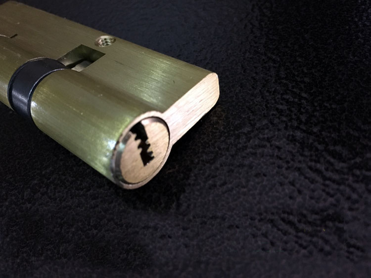 全铜盗门锁芯bc双排曲线升版双面锡纸开启5050100中4555mm通用型带