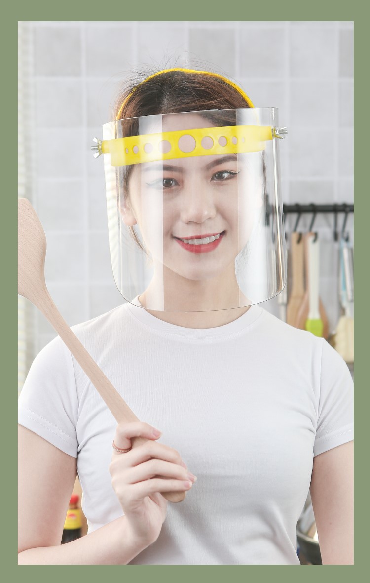 厨房烧饭防油溅 防油烟面罩女遮脸炒菜厨房烧饭防油溅透明面屏专用