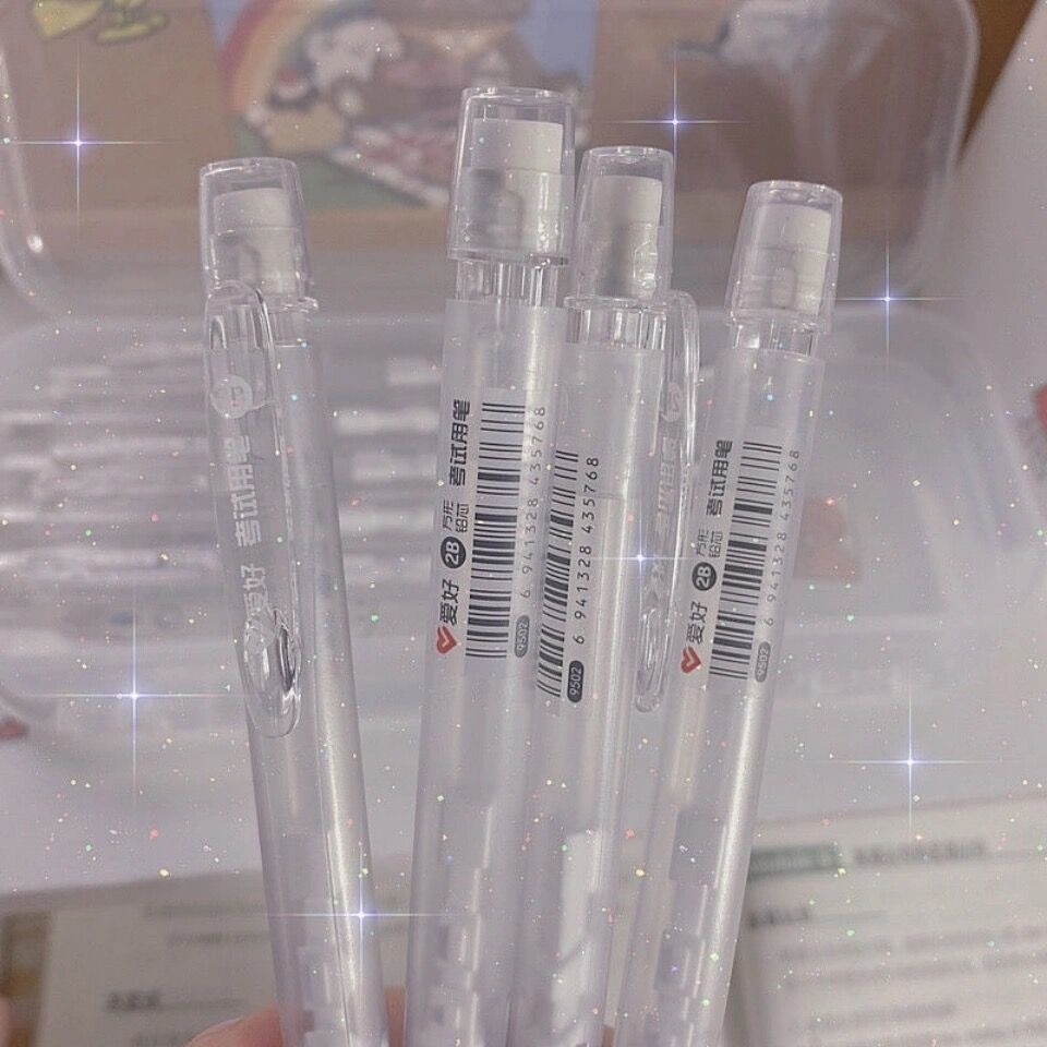 学生透明涂卡笔高颜值考试专用自动铅笔2b答题卡考试神器学习用品 ins