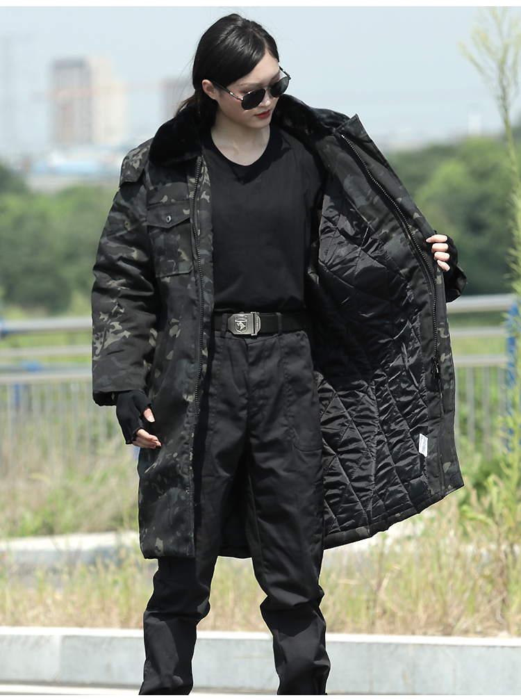 长款军棉大衣男冬季加厚迷彩劳保东北大衣冷库棉袄保安