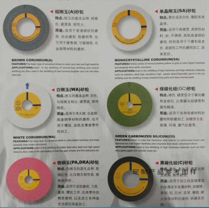 内圆磨砂轮 通孔单凹 铬白棕刚玉单晶绿碳 内孔磨头 磨内孔小砂轮 白