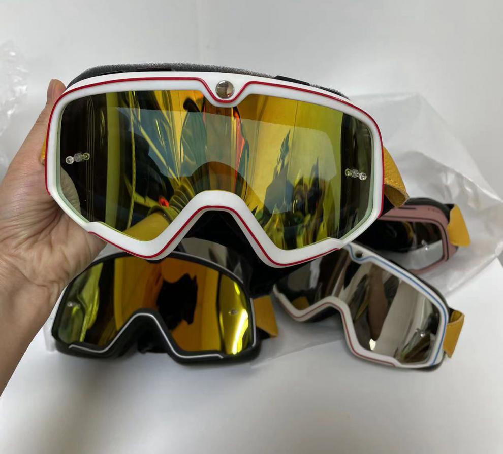 【骑行优选】哈雷头盔护目镜摩托车防风镜复古头盔风镜越野摩托车护目