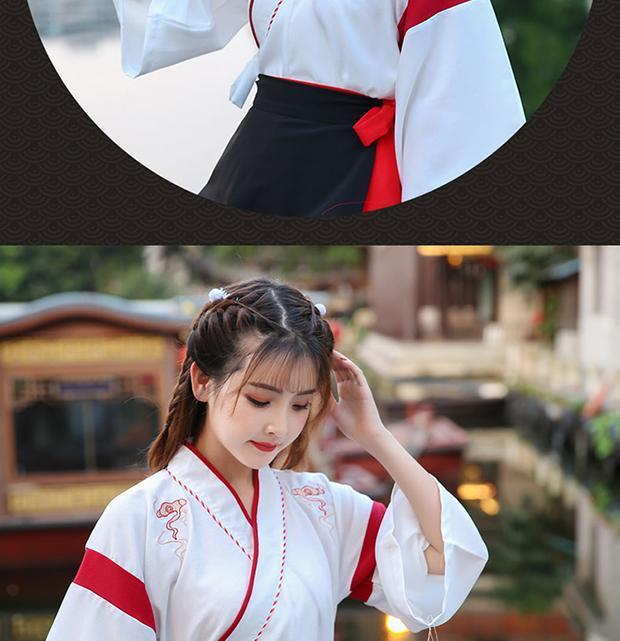 寄明月舞蹈服改良汉服女学生古装猫又交领刺绣两件套风sing寄明月千盏