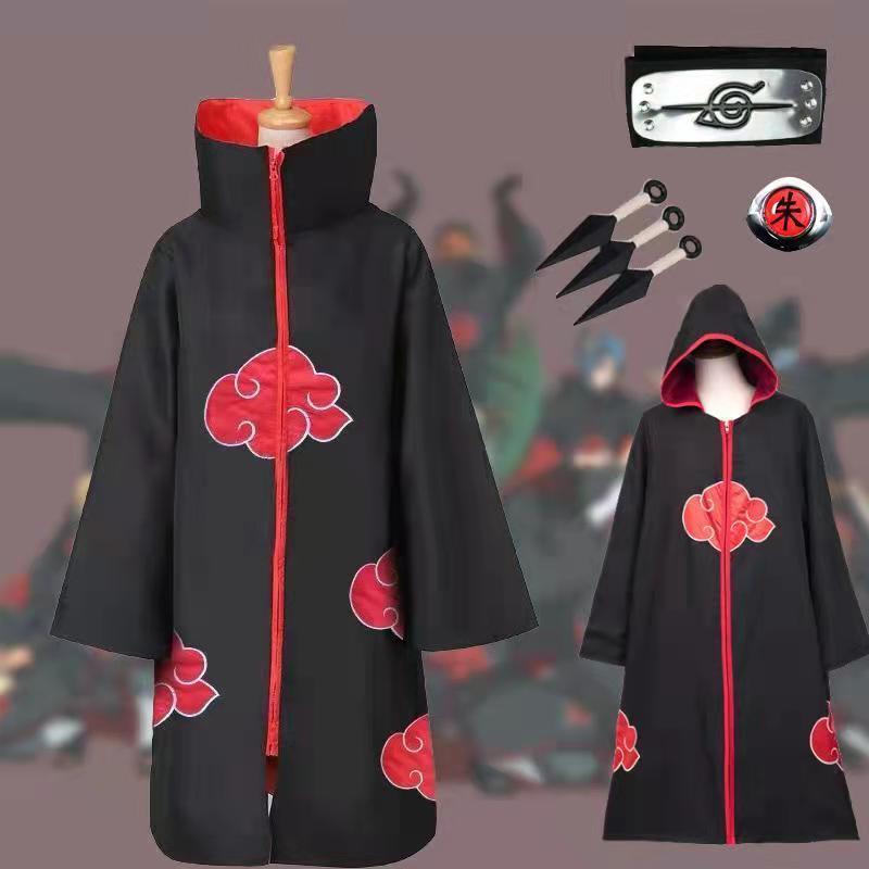 特价捡漏火影忍者四代目火影披风服成人儿童长袍鹰组织带帽cos服装