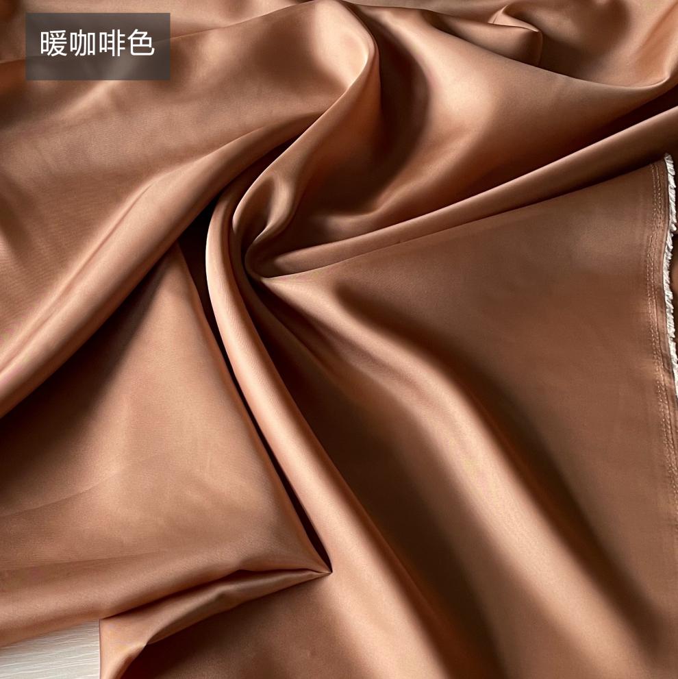 宾霸里布日本进口纯铜氨丝面料大衣西装里衬内衬布纯色里子 宝蓝色 半