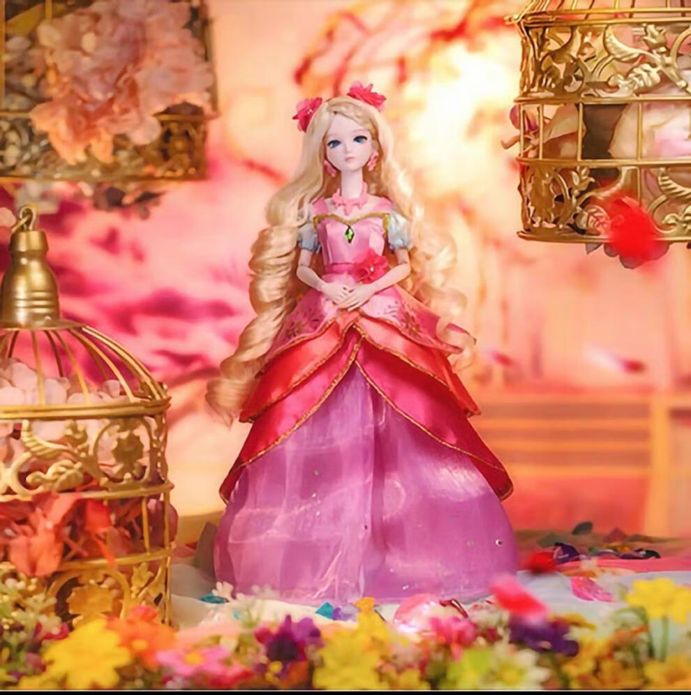 菲利捷叶罗丽娃娃29cm情梦公主孔雀冰公主茉莉齐娜白光莹菲灵仙子玩具