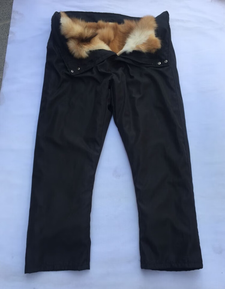 工作裤狗皮裤子男皮毛一体真羊皮内胆裤子真羊毛裤子防寒保暖狗毛皮