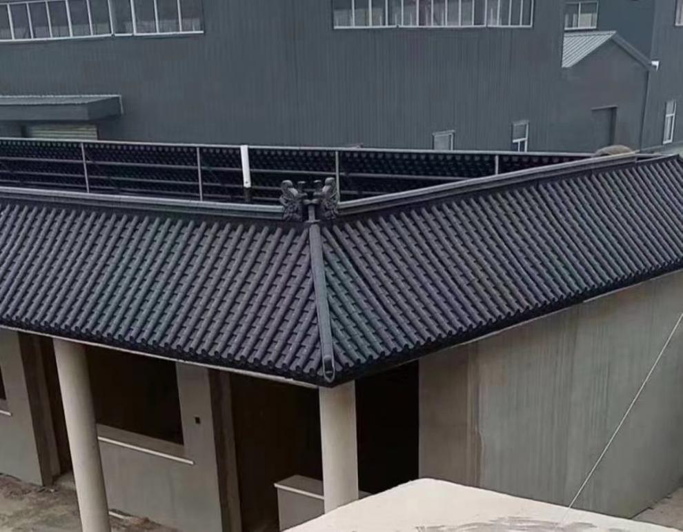 清笒 琉璃瓦,屋顶,屋脊仿古树脂瓦屋檐装饰塑料琉璃瓦中式古建筑门头
