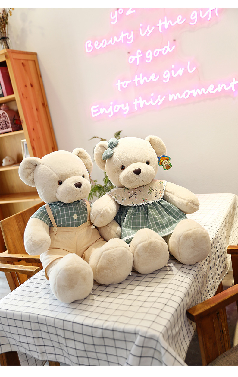 大号泰迪熊熊可爱小熊公仔毛绒玩具女生抱抱熊床上睡觉玩偶布娃娃
