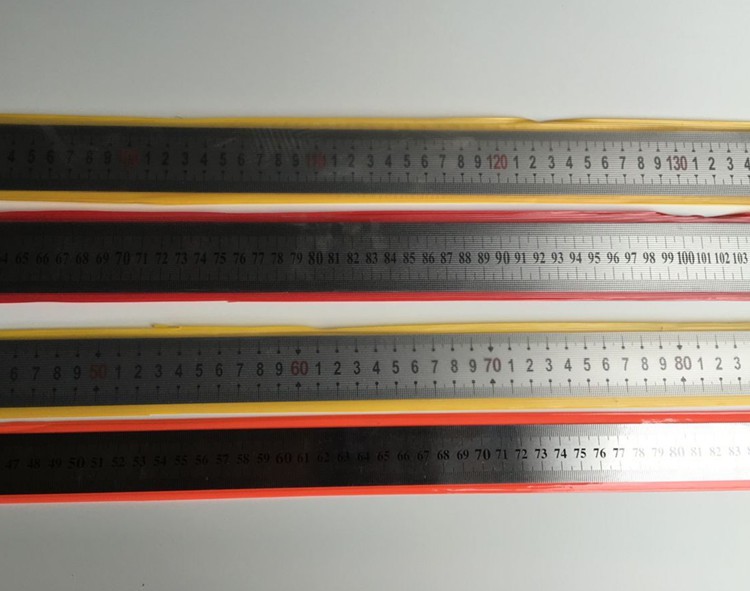 透明有机塑料直尺钢尺1560100cm1米105125米150长尺子得力30厘米塑料