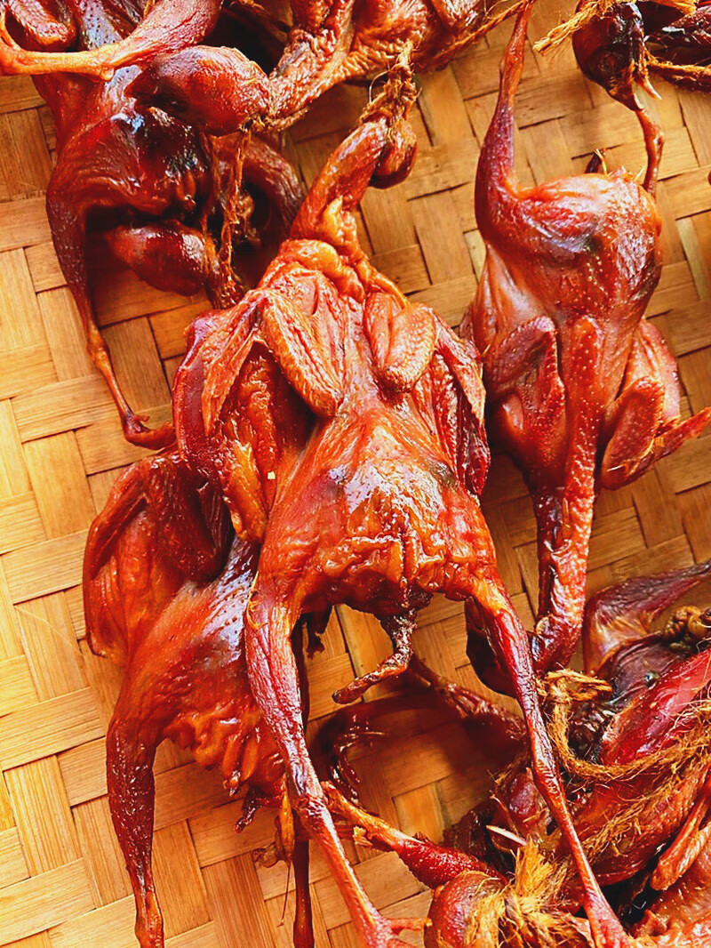 咔芙滋(kafuzi)烟熏鹌鹑鸡四川特产五香卤味乳鸽手撕鸡食用农产品腌