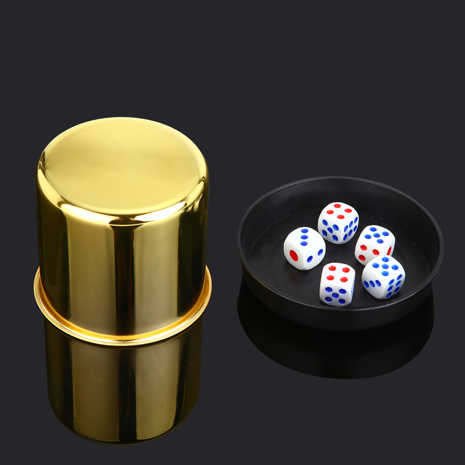 竹木筛盅筛筒tv骰盅酒吧用品摇色子筒色子骰子摇盅甩盅色盅 碳化竹