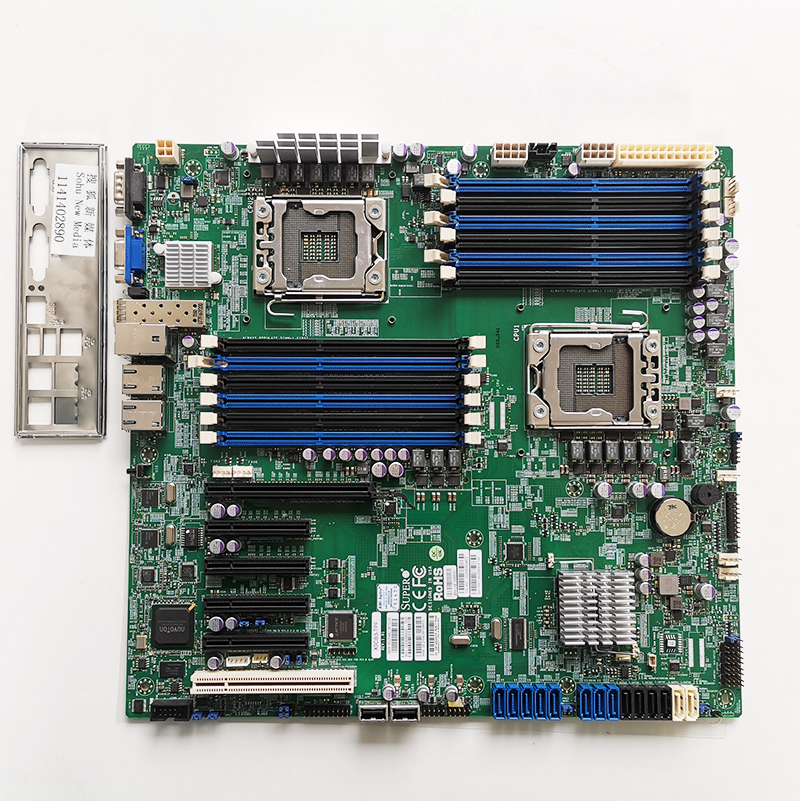 eatx超微x10dri双路1356针2011针x79主板x99浪潮m2210软路由m2黑色