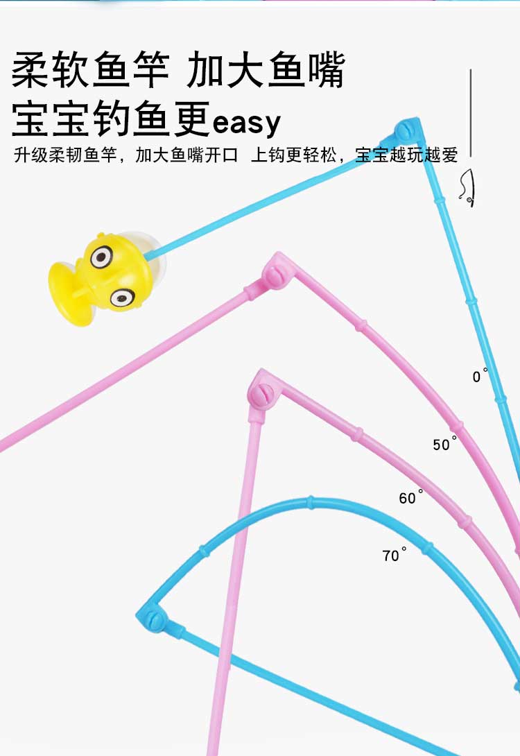 钓鱼玩具儿童1周岁半2宝宝磁性鱼小男女孩启蒙早教多功能礼物 小鱼款