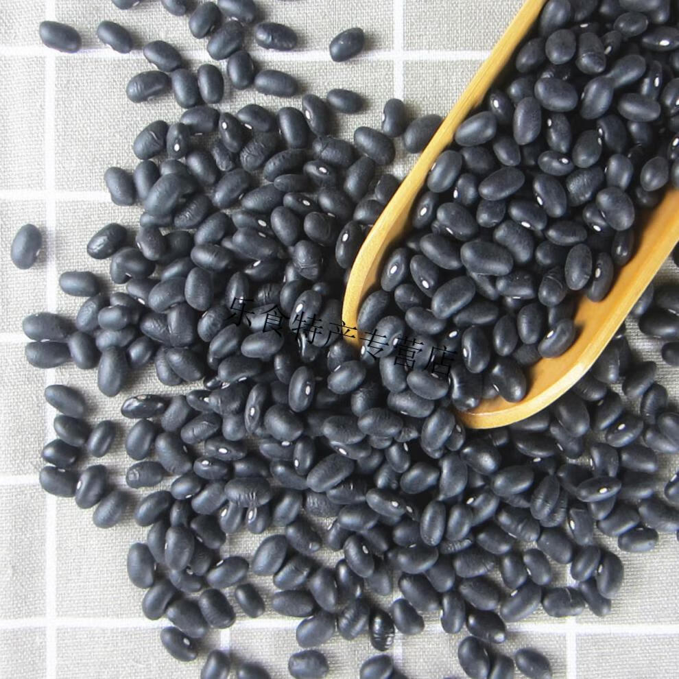 东北黑芸豆腰豆肾形白心芯饭豆馅小黑豆农家自产不染色乌10斤