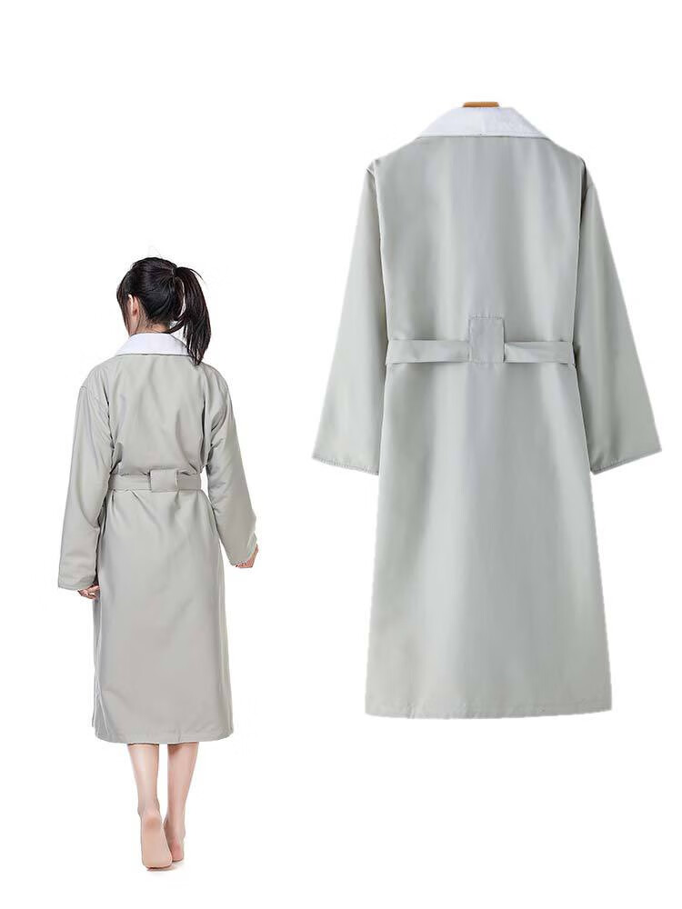 希尔顿酒店浴袍出口美国希尔顿双层浴袍男女秋冬加绒加厚睡袍情侣五星