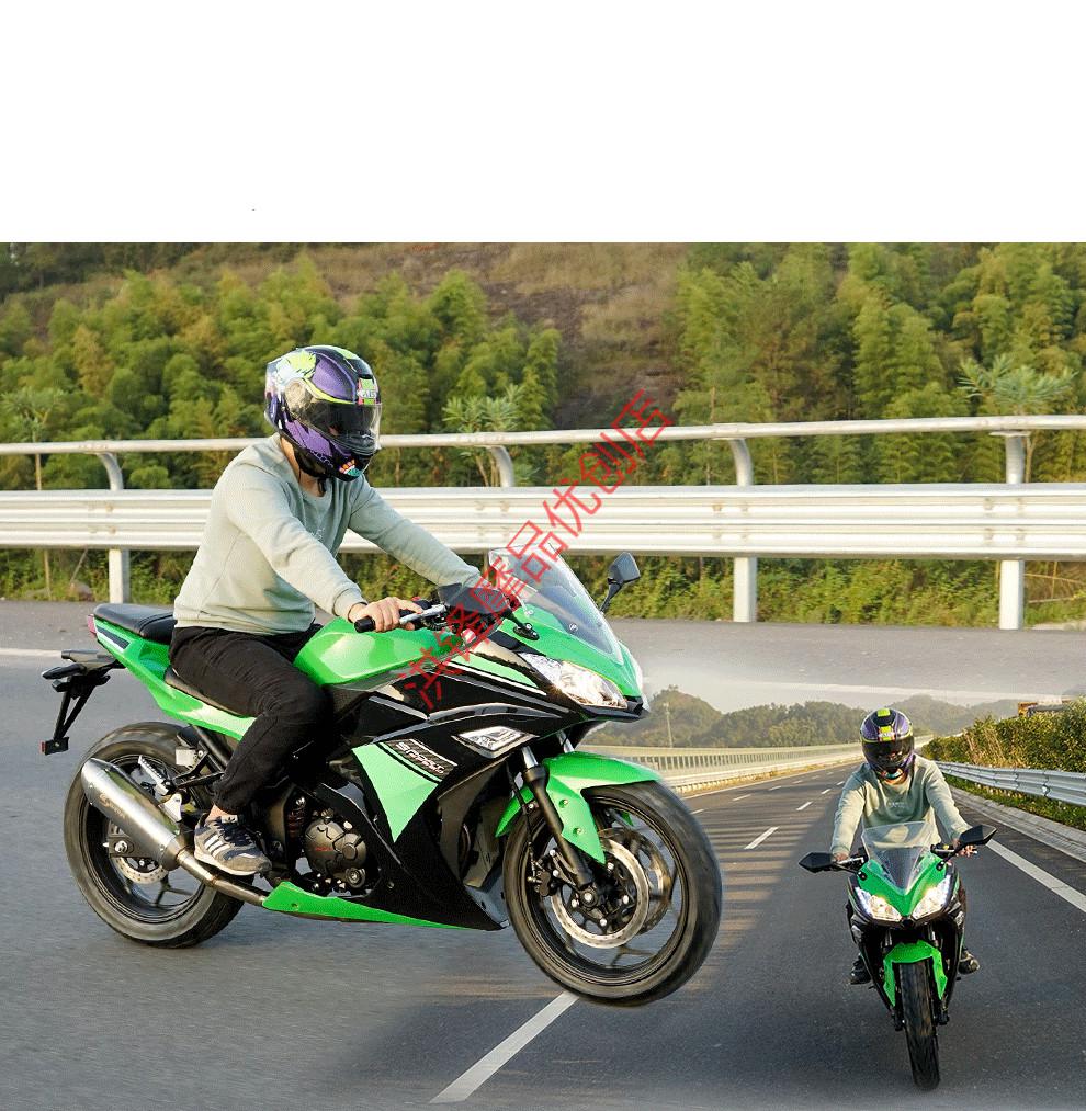 定制川崎款式国四小忍者款式摩托车跑车电喷r35六代机车趴赛公路赛