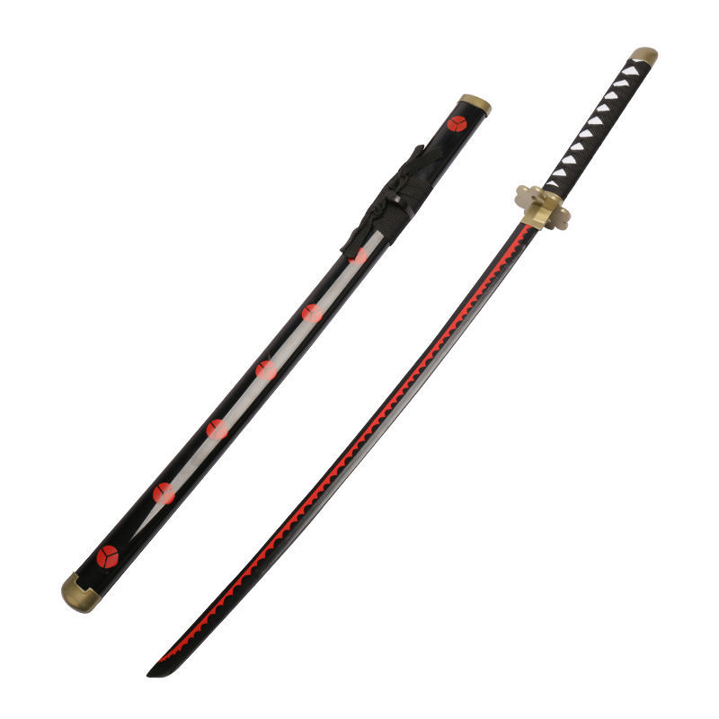 索隆的三把刀木刀带鞘竹剑练习cos表演动漫道具黑刀秋水三代鬼彻天羽