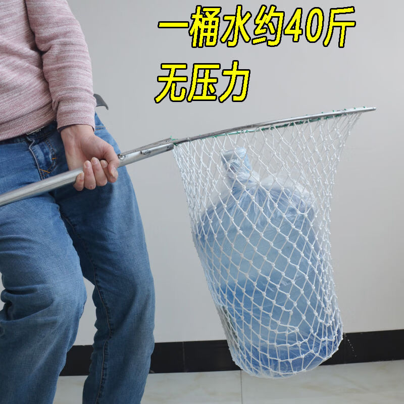 大鱼大物结实实心铁把抄网大渔网鱼舀子青鱼网兜棉绳捞鱼网水产