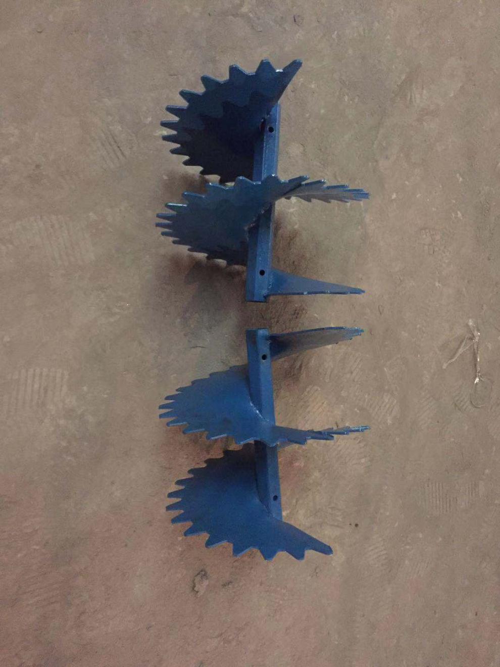 微耕机起垄器螺旋起垄刀可调式开沟器合盛款起垄器32轴螺旋开沟起垄器