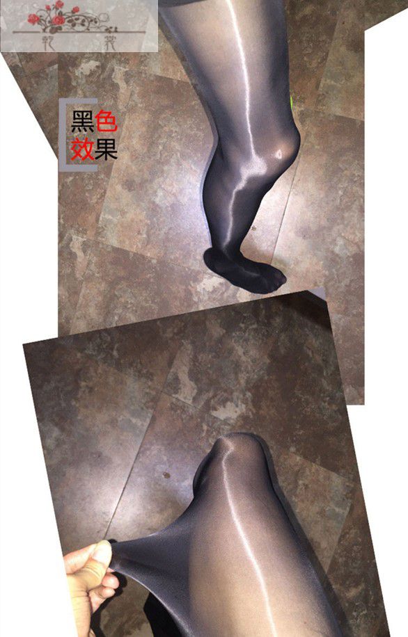 油光开裆丝袜8d性感马油亮丝袜开档反光丝袜女油光9分发光超细腻夏季