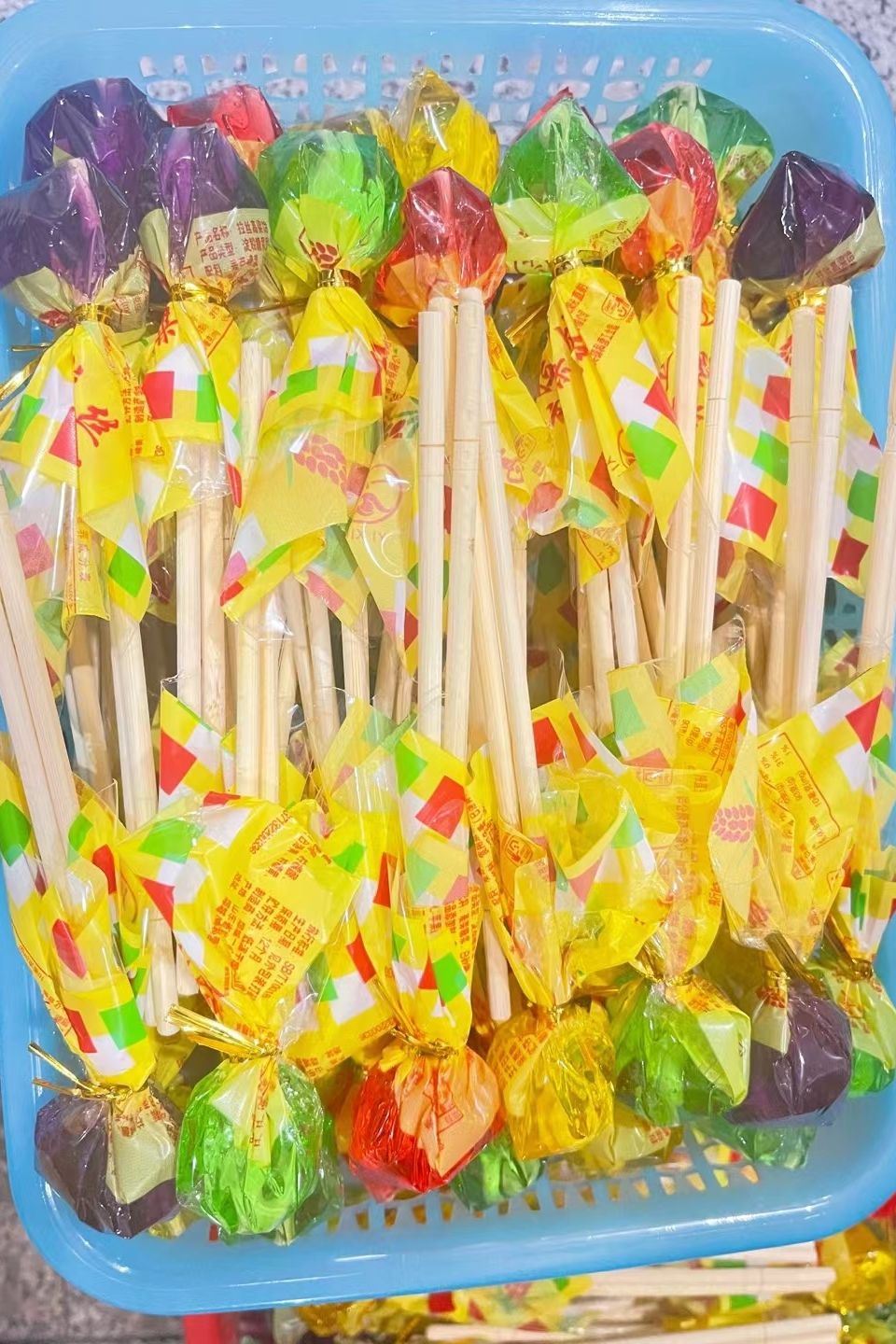 网红8090后筷子麦芽糖粘牙多彩糖童年时光甜蜜的回忆拉丝高粱饴筷子搅