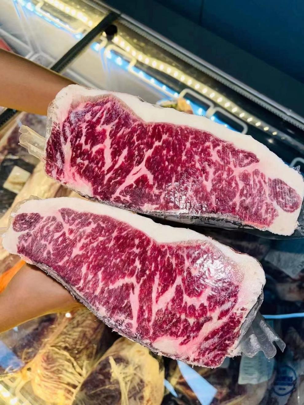 猪牛羊肉 牛肉 牛排 聚贵 秒发俄罗斯prime和牛m5西冷牛排 1000克厚切