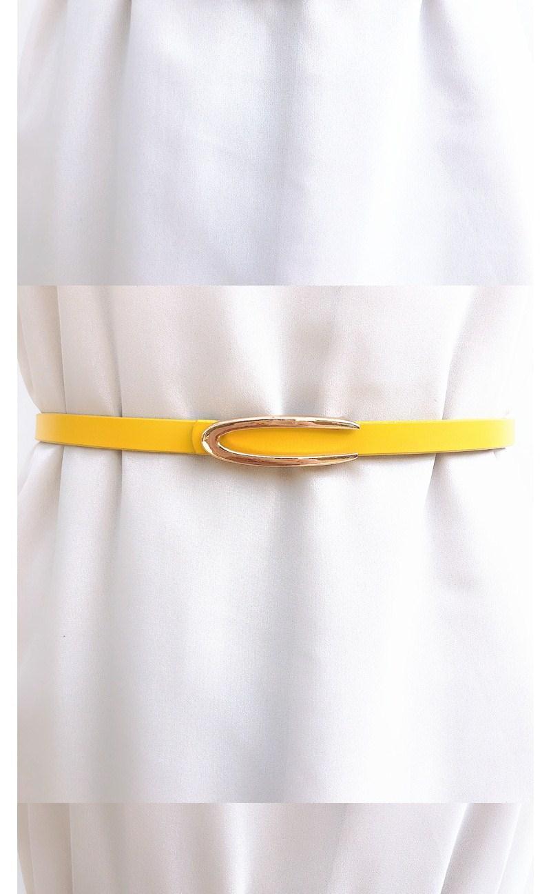 女士夏天连衣裙装饰腰带时尚简约配裙子皮带百搭裙带细腰带酒红色