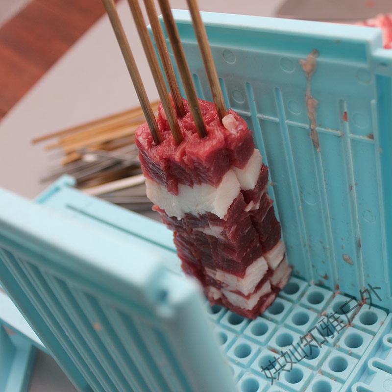 穿串神器 49串快速穿肉器大号家用饭店穿串神器抖音同款烧烤肉串穿串