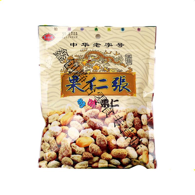 果仁张天津特产崩豆张花生果仁零食袋装300克多味果仁花生仁好吃的