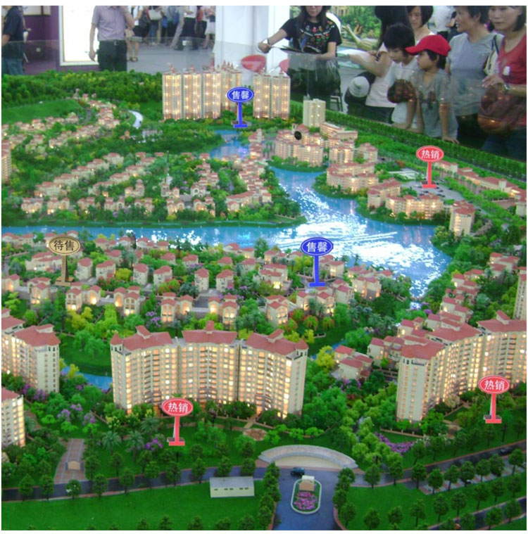 六月花 房产已售待售沙盘站牌模型景观标识标签标牌制作定做温妤wxpyu