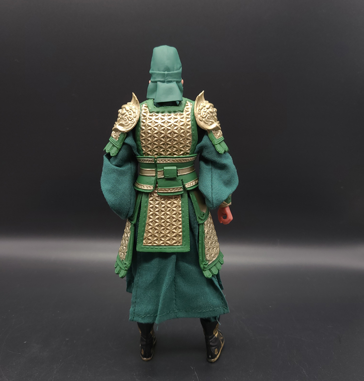 关羽手办1/12三国关羽演义关云长6寸可动人偶模型玩具摆件五虎将兵人