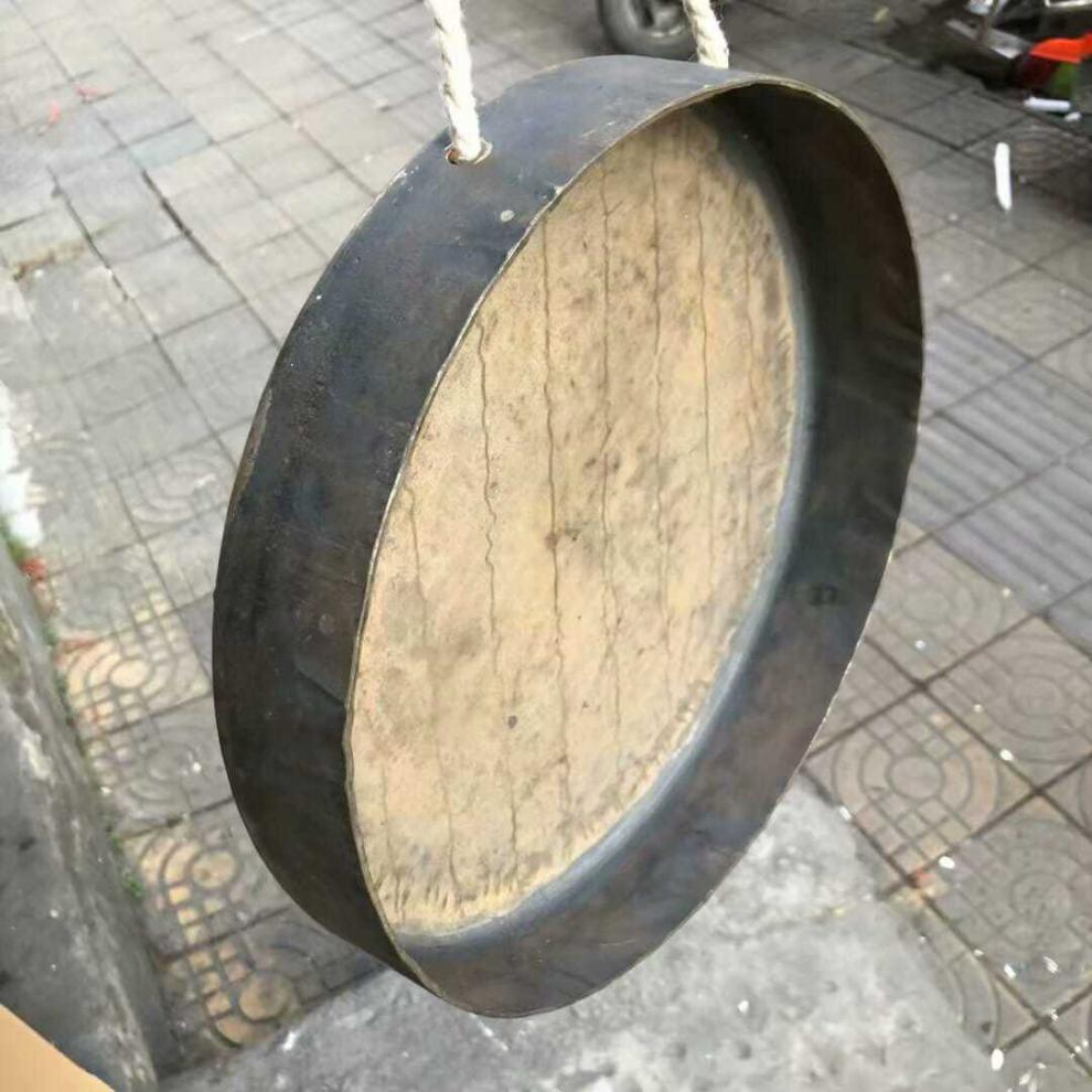 高边锣马锣醒狮舞狮锣响铜锣道教民间道场法师青铜锣青铜老锣鼓 29