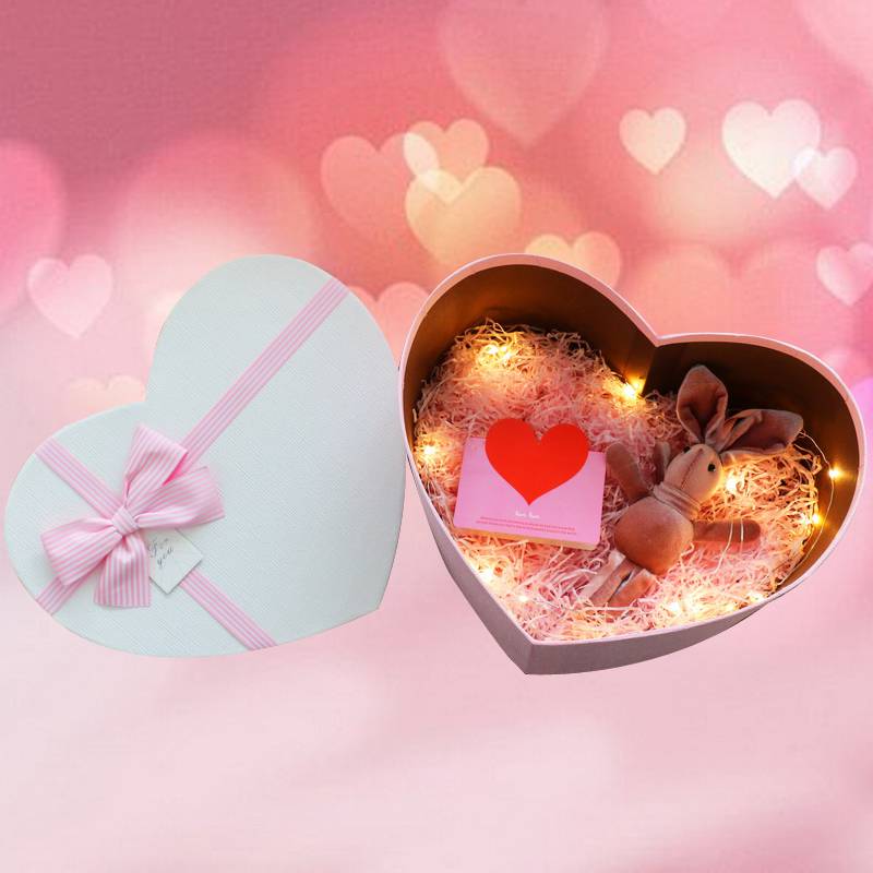 金满门520礼盒空盒爱心情人节心形礼物盒超大爱心礼品盒大号鲜花礼盒