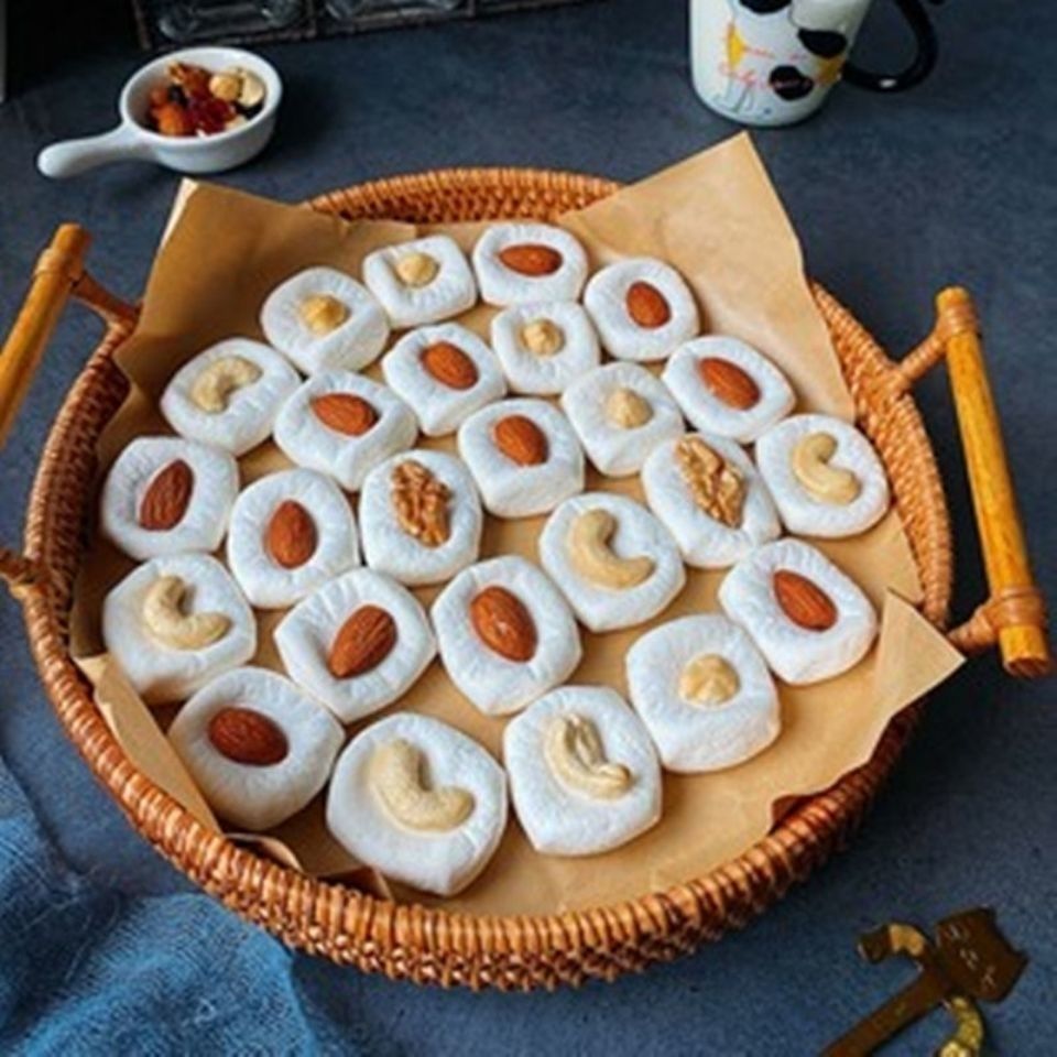 【棉花糖坚果饼干】独立包装 棉花糖饼干入口即化巴旦 木仁坚果 棉花