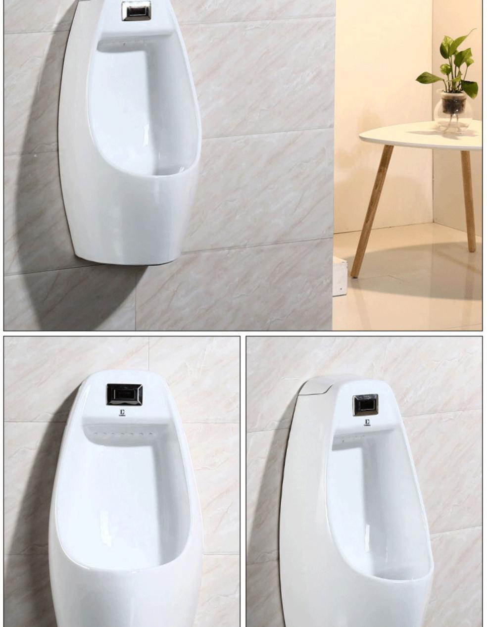德国骆都感应小便斗落地立便器挂式陶瓷小便器家用小便池站立式小便斗