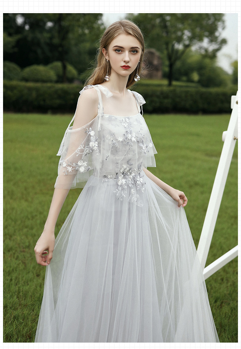 送妹妹成人礼物女生裙子成年礼服生日群孑伴娘服长款仙气质显瘦遮肉晚