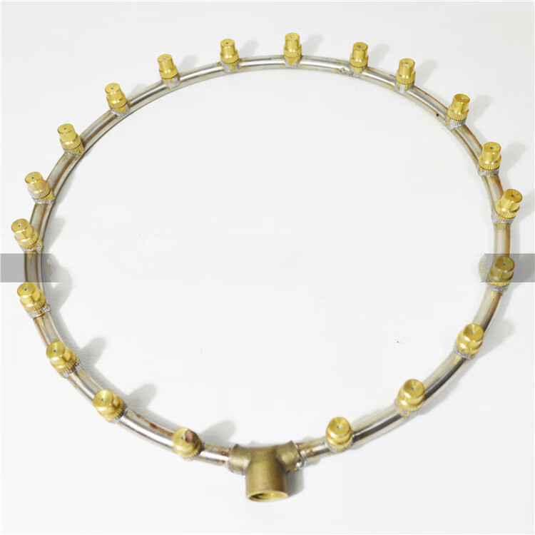 不锈钢多头圆形雾化喷头环形喷头机动喷雾器喷头蘑菇喷头新品 3头圆形