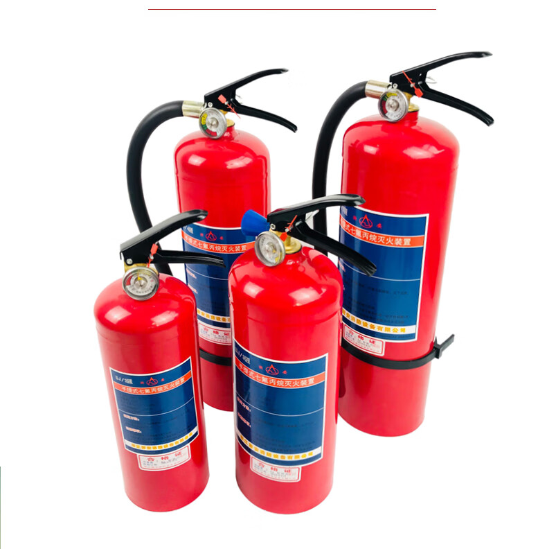 七氟丙烷2kg3kg4kg手提式洁净气体灭火器机房档案室用5kg七氟丙烷手提