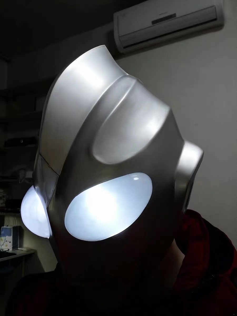 奥特曼面具迪迦 头套cosplay迪迦头盔发光道具网红面具环保面罩抖音