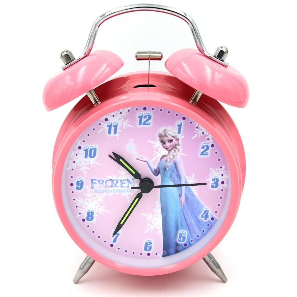 爱莎公主闹钟冰雪奇缘艾莎公主闹钟白雪女孩小孩学生专用指针懒人卡通