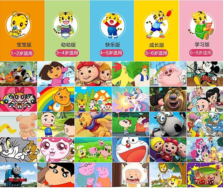 儿童动画视频播放器婴幼宝宝学习机09岁点读早教机1岁2岁3岁智能玩具4