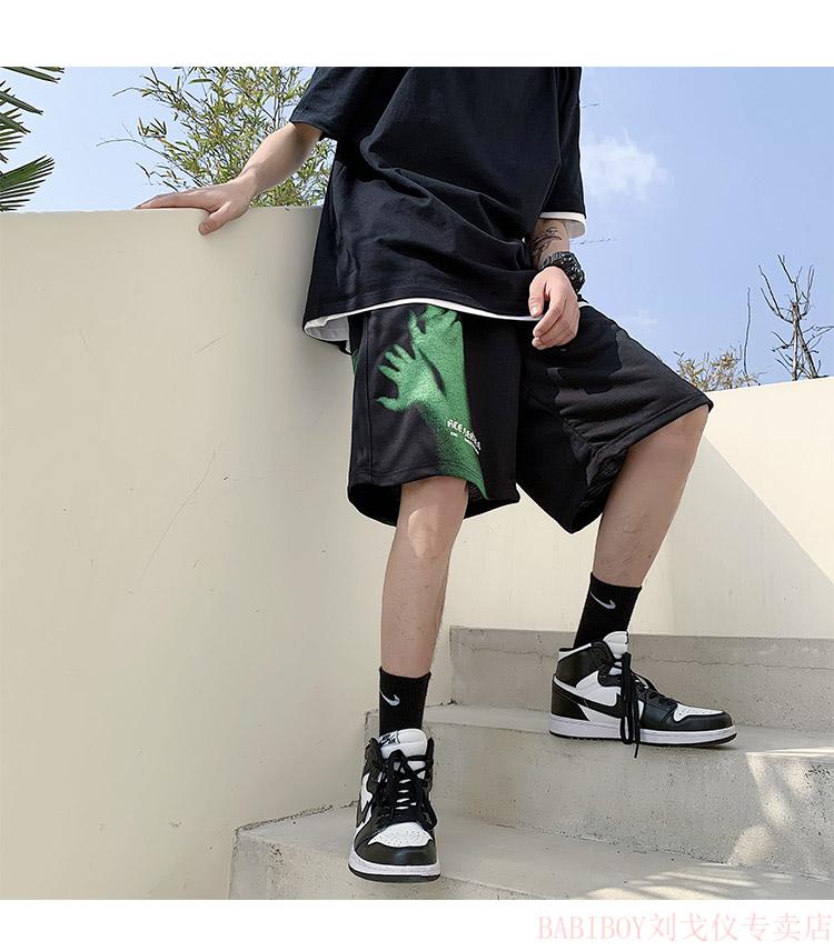 babiboy特价捡漏痞帅炸街休闲短裤男夏季薄款hiphop嘻哈五分裤美式