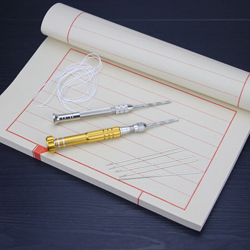 锥子手动麻花钻头打孔器铁锥子线装书制作材料厚书修书工具大眼针丝线