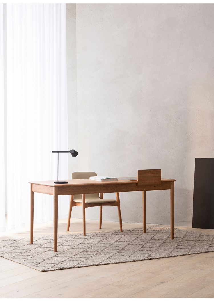 荣达发北欧书桌山川 致家家居 极简风格家具原木全书房户型 黑胡桃木
