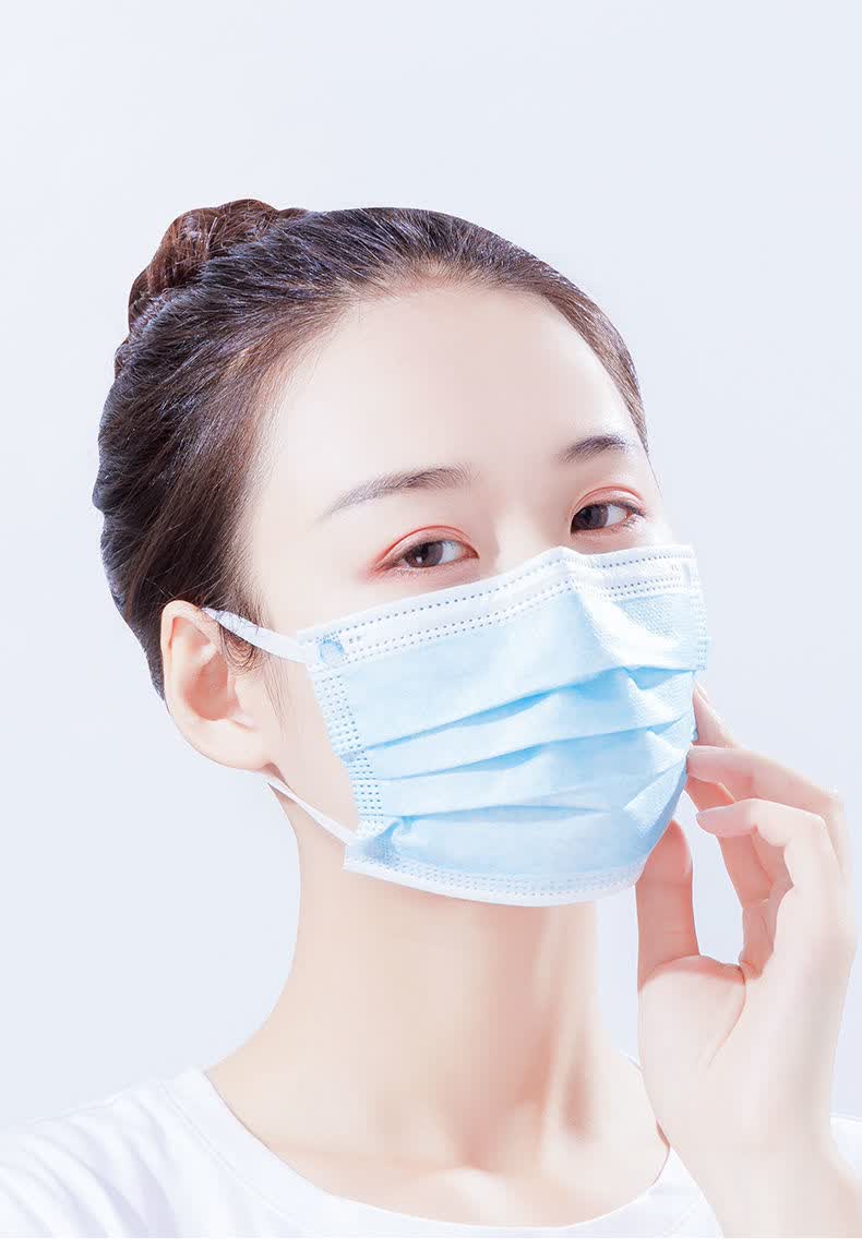 口罩医用外科一次性女高颜值三层冬季保暖防病毒独立包装黑色口罩灰色
