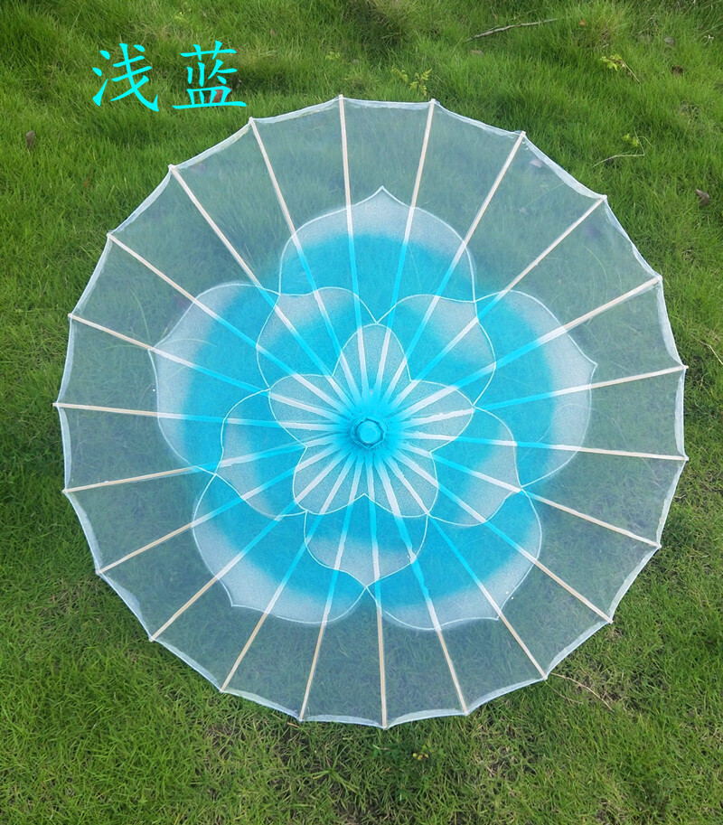 舞蹈伞透明装饰伞茉莉情怀伞演出道具伞古典舞表演工艺伞可代加工贴钻