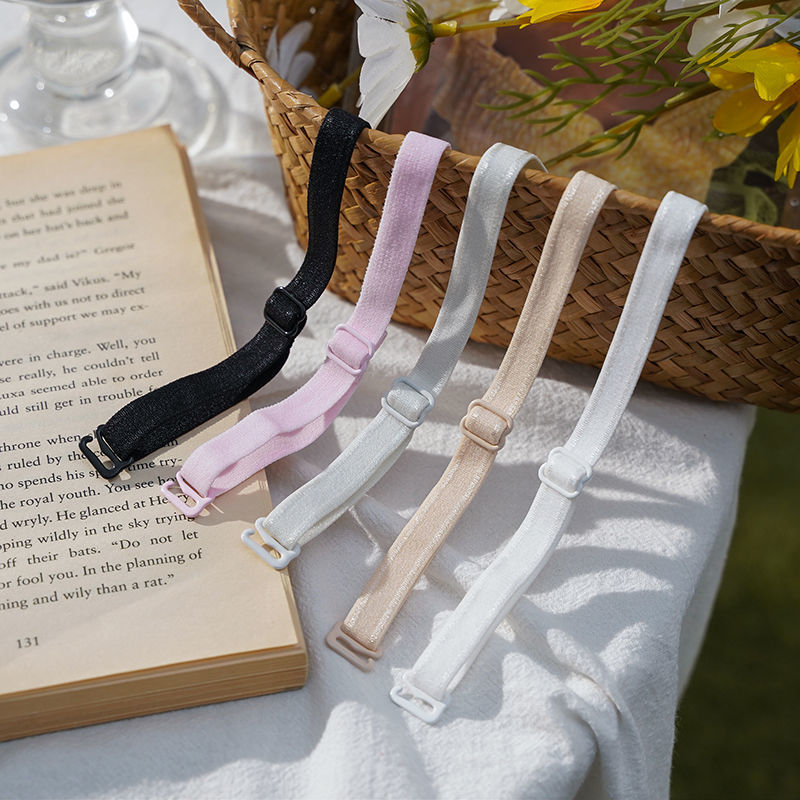 肩带手环两用〗内衣带肩带手链小皮筋送男朋友情侣手链网红皮筋 白