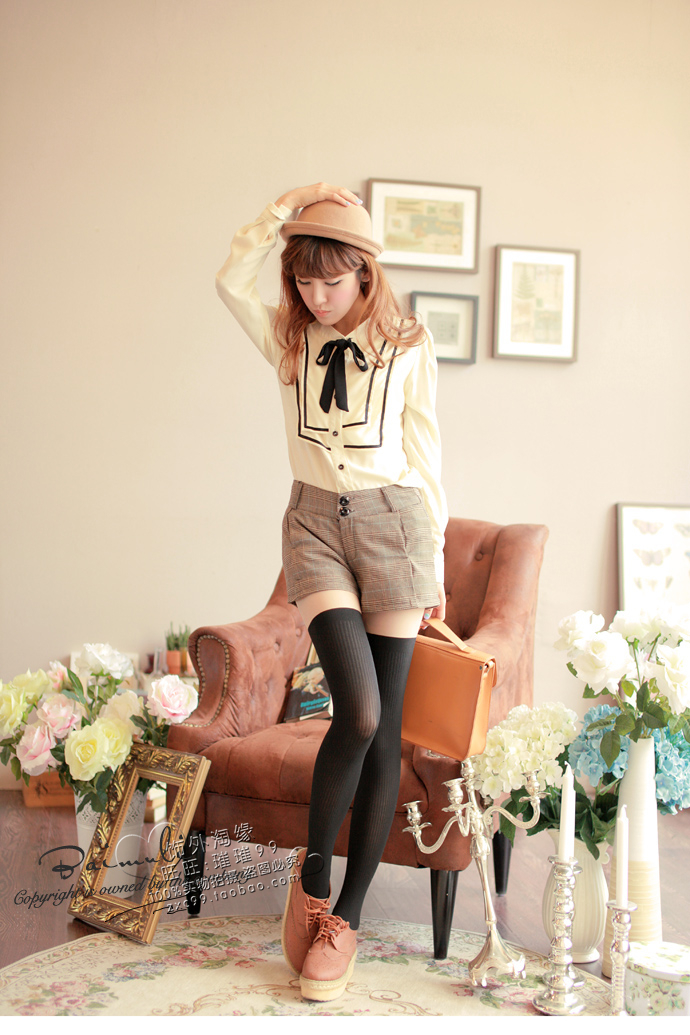 南极人甑检面料假膝上袜夏季日系假高筒拼接黑丝袜女春秋连裤袜jk薄款